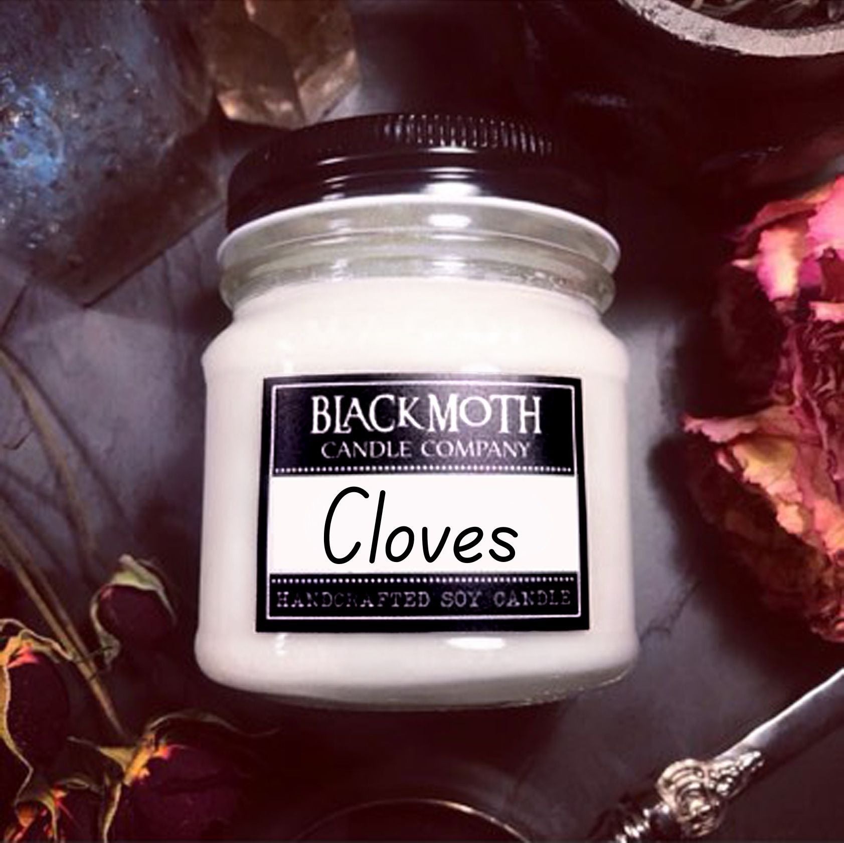8 oz Cloves Scented Soy Candle in Mason Jar